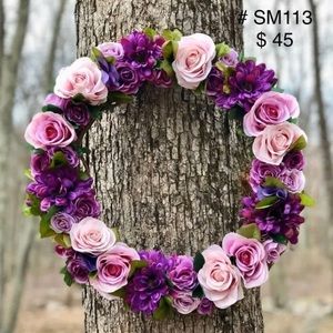 WREATH - SPRING AND SUMMER DESIGN PURPLE (#113)
